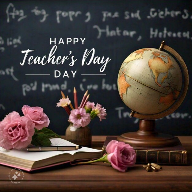 Photo happy teacher day