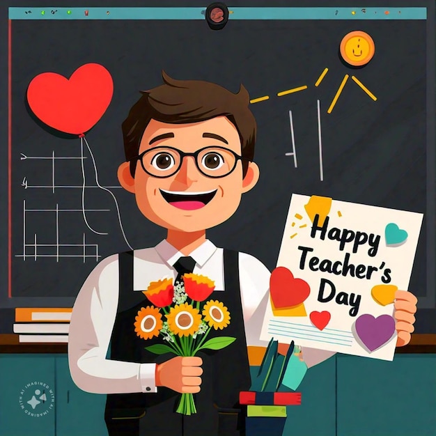 Photo happy teacher day