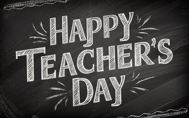 happy teachers day photo concept