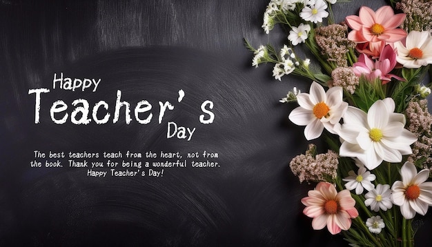 Photo happy teachers day poster design