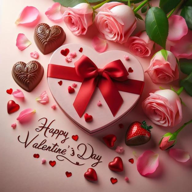 Happy Valentine39day generative with Ai