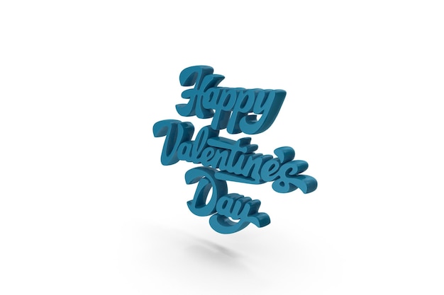 Happy Valentines Day 3d Text