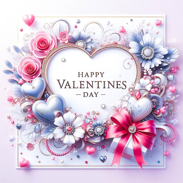 Happy Valentines Day celebration romantic love decoration 14th February