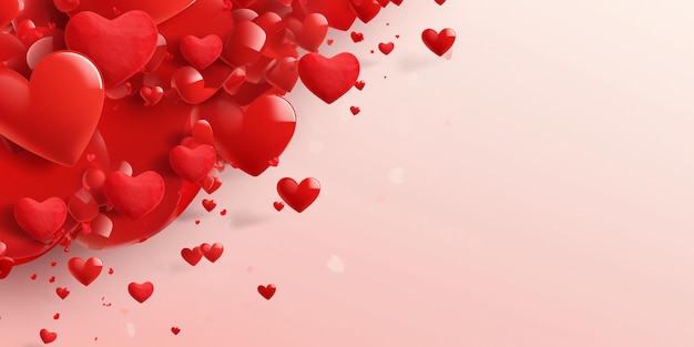 happy valentines day festive web banner