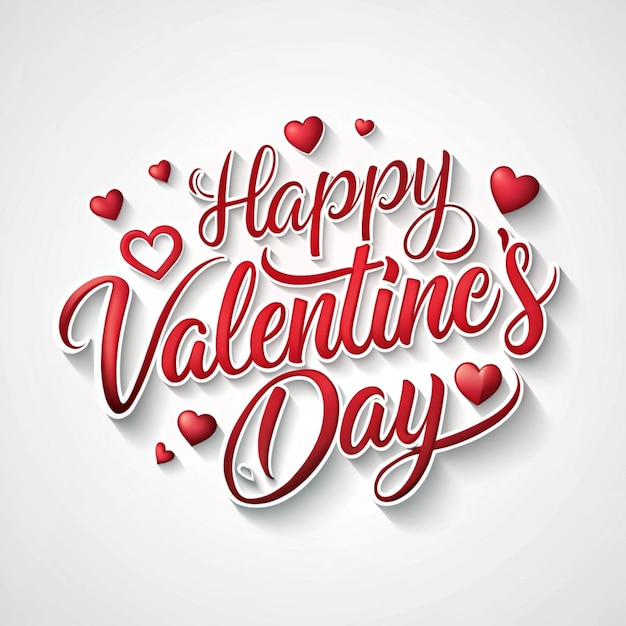 Happy valentines day illustration design