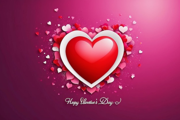 Happy valentines day stylish love background