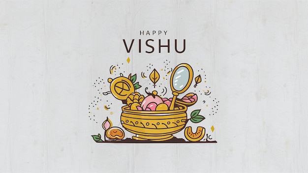 Photo happy vishu greetings april 14 kerala festival with vishu kani