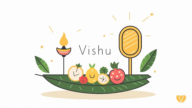 Photo happy vishu greetings april 14 kerala festival with vishu kani