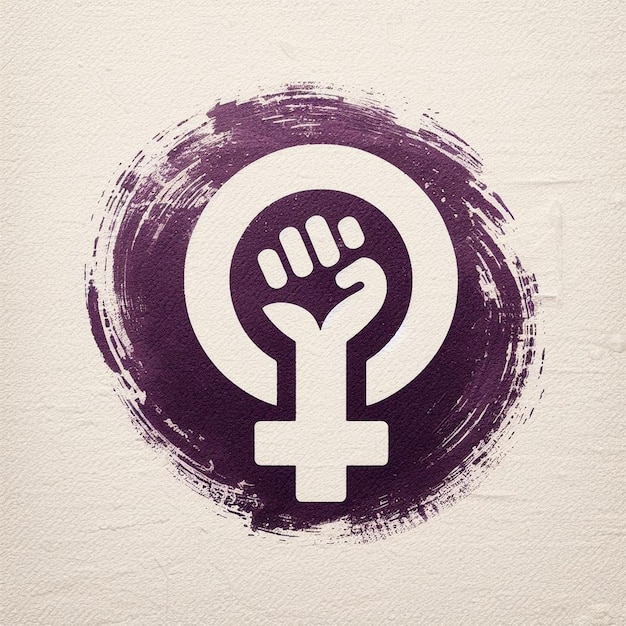 Happy Womens Day background Female gender symbol girl gender symbol