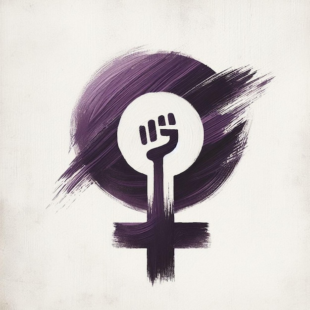 Happy Womens Day background Female gender symbol girl gender symbol