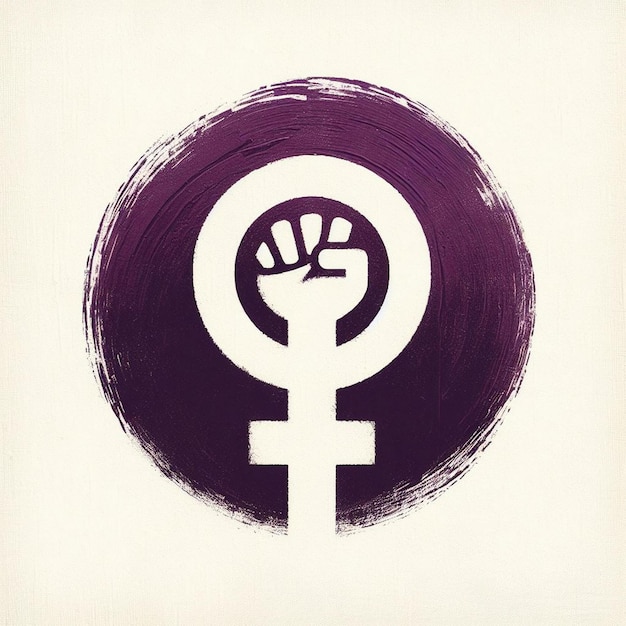 Happy Womens Day background Female gender symbol girl gender symbol