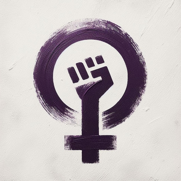 Photo happy womens day background female gender symbol girl gender symbol