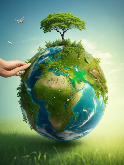 Happy world environment day environmental awareness day image ai generative