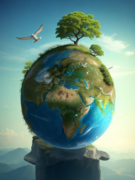 Happy world environment day environmental awareness day image ai generative