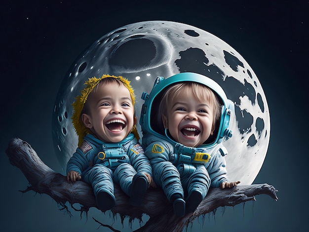 Happy World Smile Day with moon_ai generated