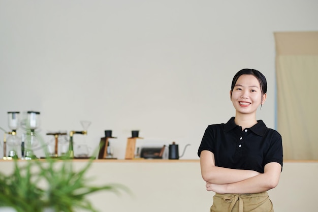 Happy Young Coffeeshop Worker