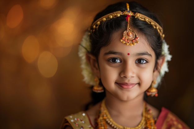 Happy young Indian girl