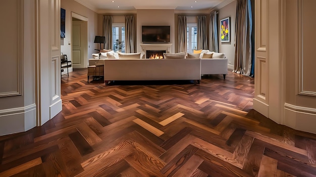 Hardwood Flooring in Living Room