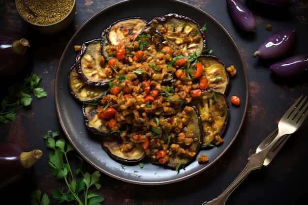 HarissaRoasted Eggplant With Fried Capers christmas