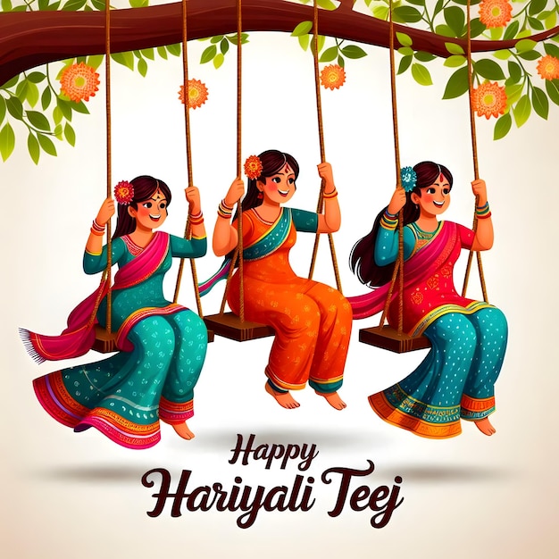 Hariyali Teej festival Hinduism Wishes Messages Images Happy hariyali teej indian festival Free