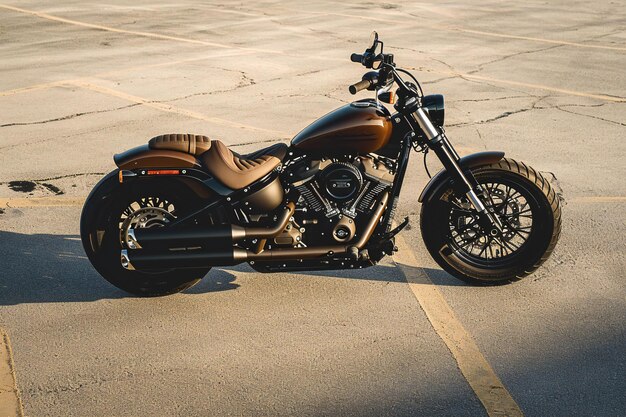 HarleyDavidson motorcycle parked on the street