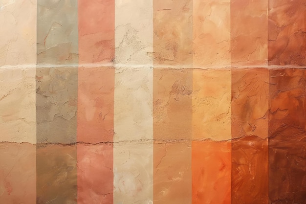 A harmonious blend of earthy tones in a vertical gradient transitioning from terracotta to beige