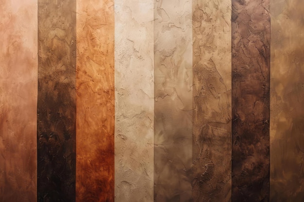 A harmonious blend of earthy tones in a vertical gradient transitioning from terracotta to beige