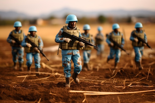 Photo harmony keepers un peacekeeper troops in action