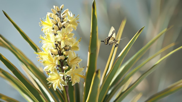 Photo harmony of nature a serene botanical scene