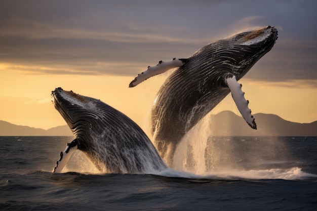 Harmony with Humpback Whales Sea Animal photo