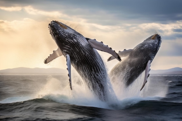 Harmony with Humpback Whales Sea Animal photo