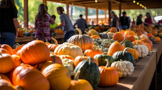 Harvest festival featuring pumpkin carving contests live music