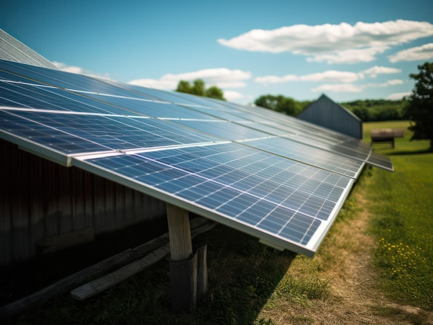 Harvesting the Sun Solar Rooftop Shines on a Rural Farm Powering a Sustainable Future