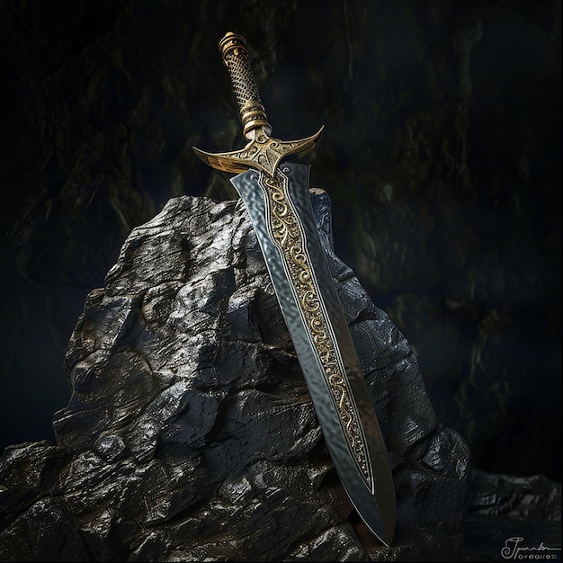 Photo has draconic patterns along the blade with mysterious glowing symbols and a draconic aura4