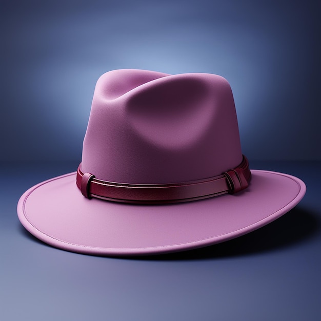 Hat on a purple background Mock ups