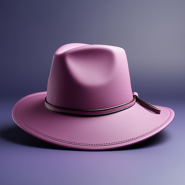 Hat on a purple background Mock ups