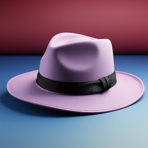 Hat on a purple background Mock ups