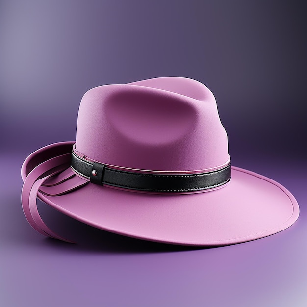 Hat on a purple background Mock ups