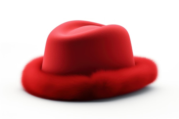 Hat red hat white background