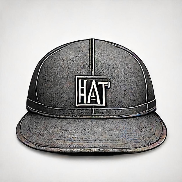 a hat that has the word hat on it