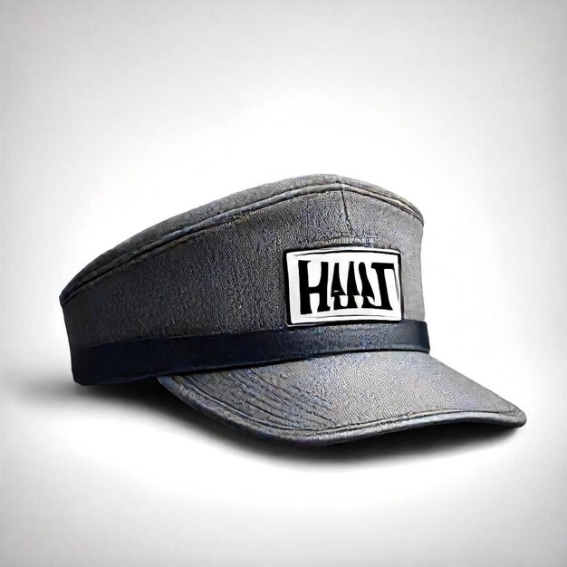 a hat with the word  h  on it