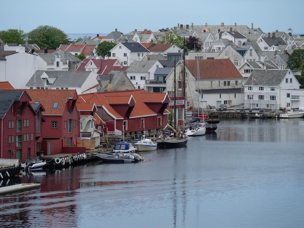 Photo haugesund and avaldsnes in norway