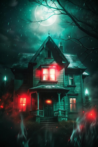 A haunted house