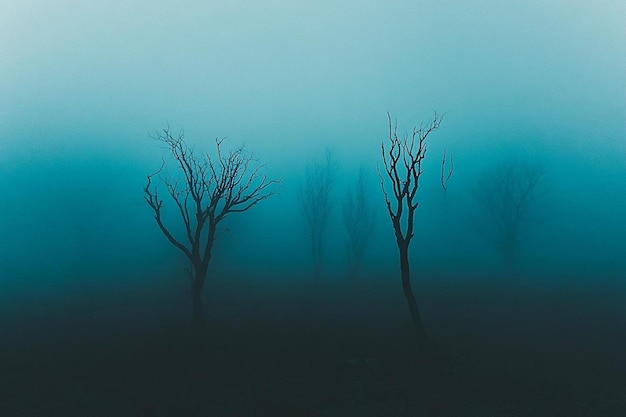 Haunting Misty Forest photo