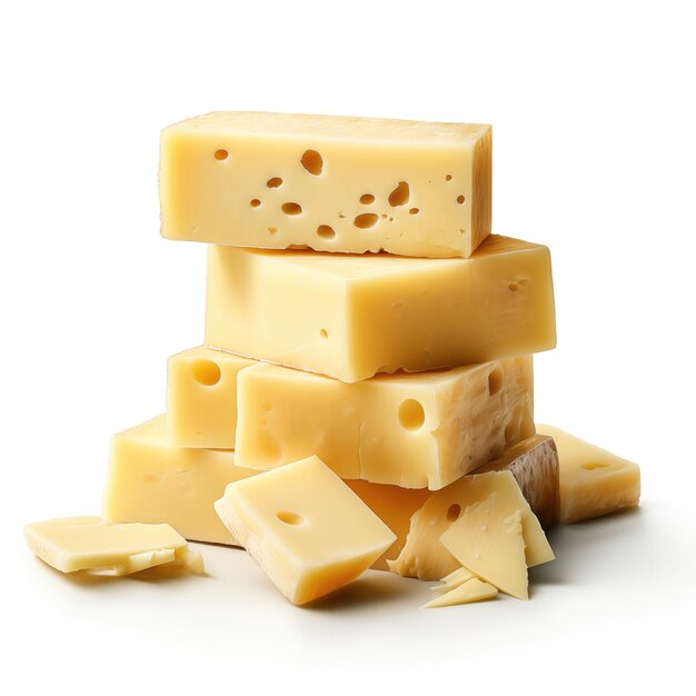 Havarti Cheese isolated on transparent background