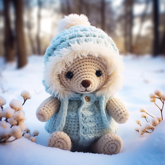 Havmo Teddy experiences a magical winter wonderland