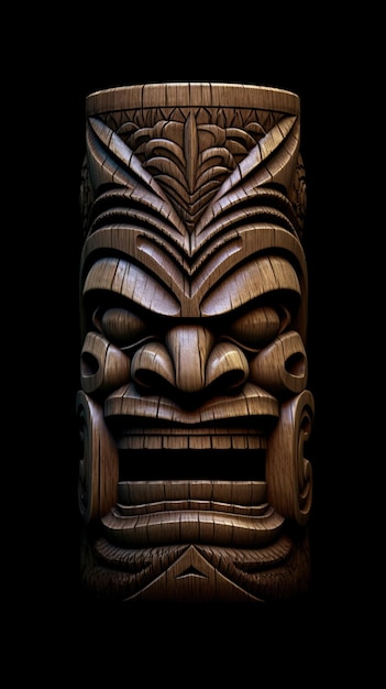 Hawaiian Tiki Preserving Traditions through Carved Wooden Guardians