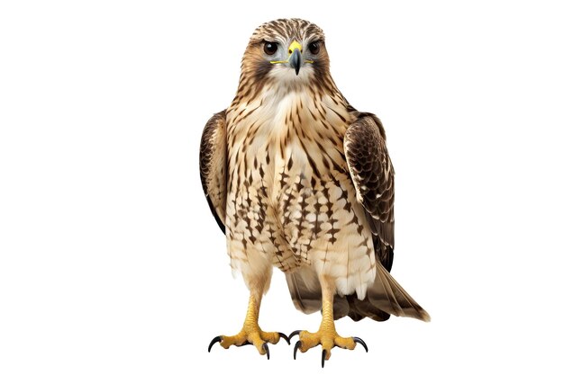 Hawk Bird On White Background