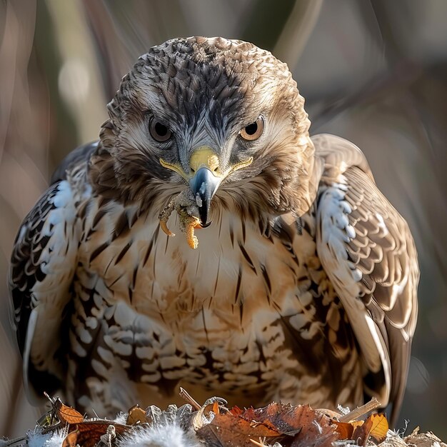 Photo a hawk with a beak that says  hawk  on it