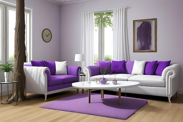 HD Picture Of Sofa In Modern Living Room Interior With